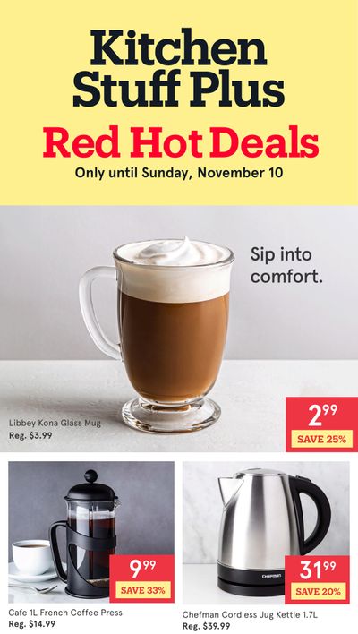 Kitchen Stuff Plus Red Hot Deals Flyer November 4 to 10