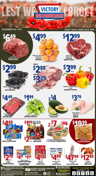 Victory Meat Market Flyer November 5 to 9