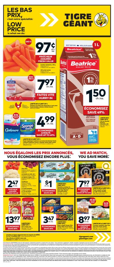 Tigre Géant Flyer November 6 to 12