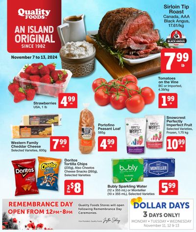 Quality Foods Flyer November 7 to 13