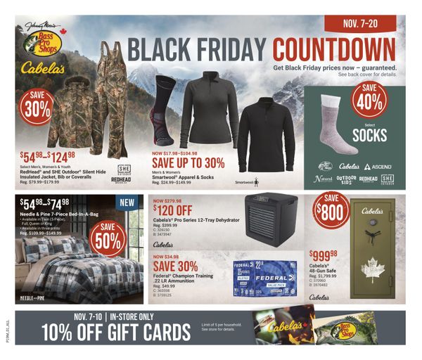 Bass Pro Shops Flyer November 7 to 20