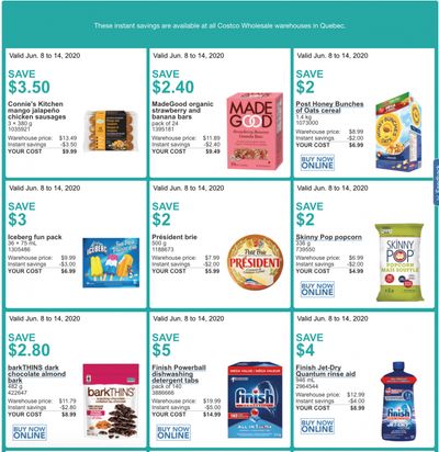 Costco Canada More Savings Weekly Coupons/Flyers for: Quebec, June 8 – 14