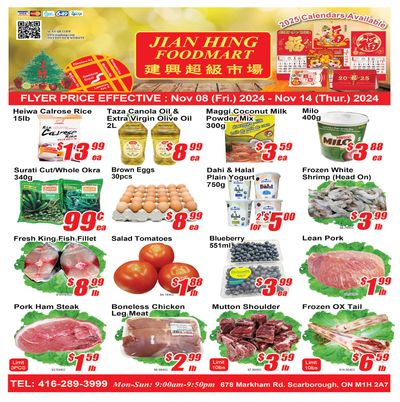 Jian Hing Foodmart (Scarborough) Flyer November 8 to 14