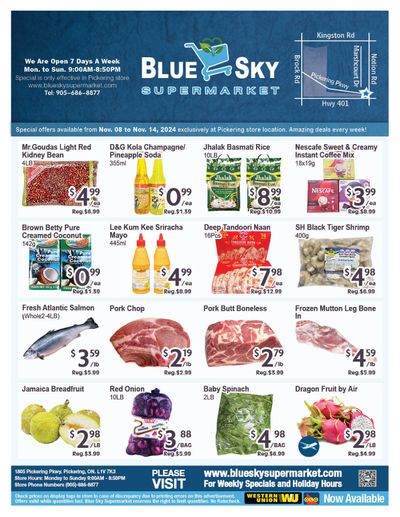 Blue Sky Supermarket (Pickering) Flyer November 8 to 14