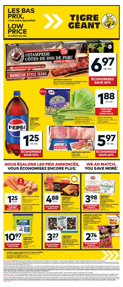 Tigre Géant Flyer November 13 to 19