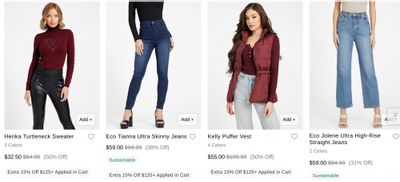 GUESS Factory Canada Early Black Friday Deals: up to 50% off Entire Site + Free Shipping on all Orders