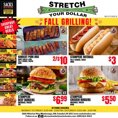 Sacks Food Co. Flyer November 13 to 26