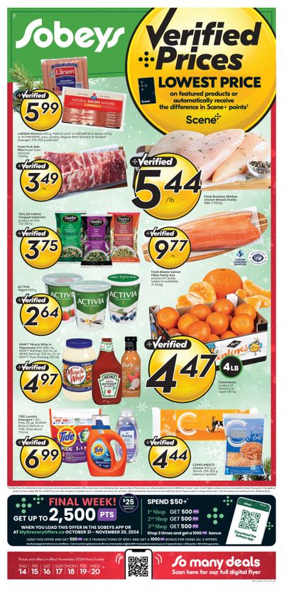 Sobeys (Atlantic) Flyer November 14 to 20