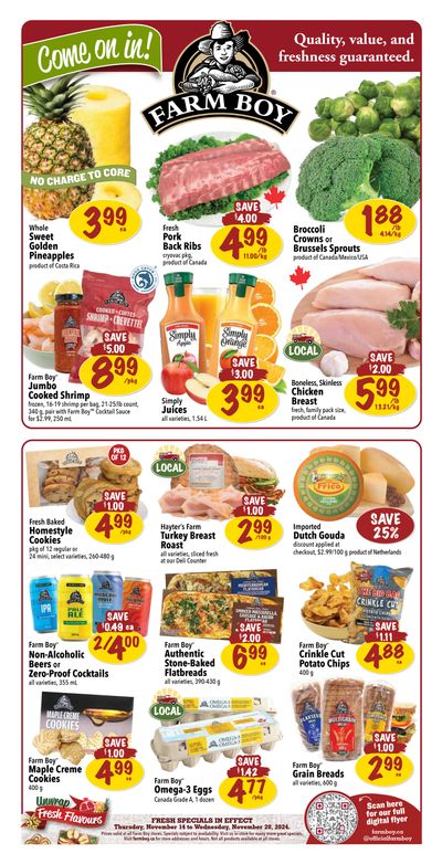 Farm Boy Flyer November 14 to 20