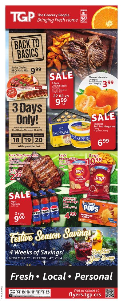 TGP The Grocery People Flyer November 14 to 20