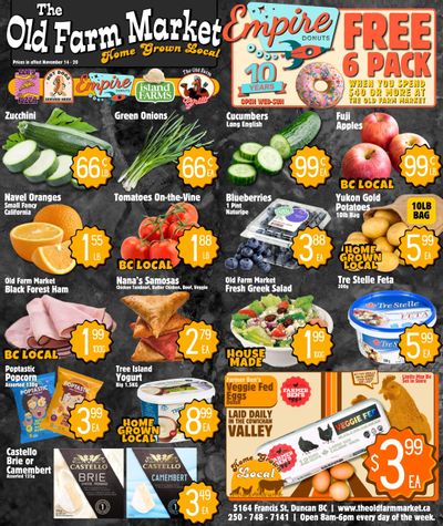 The Old Farm Market (Duncan) Flyer November 14 to 20