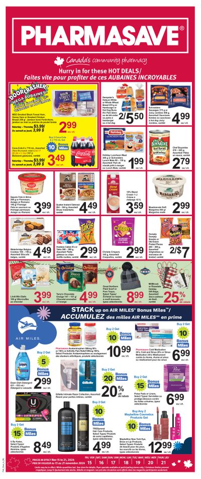 Pharmasave (NB) Flyer November 15 to 21