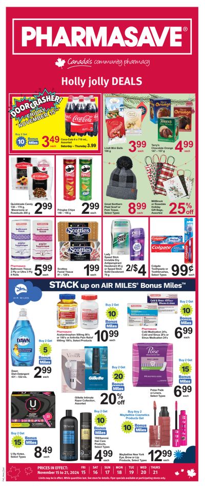 Pharmasave (ON) Flyer November 15 to 21
