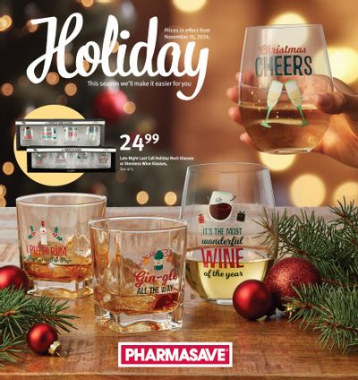 Pharmasave Holiday Flyer November 15 to December 24