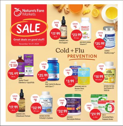 Nature's Fare Markets Flyer November 14 to 27