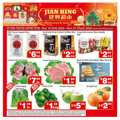 Jian Hing Supermarket (North York) Flyer November 15 to 21