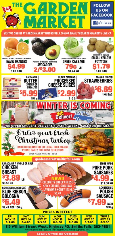 The Garden Market Flyer November 15 to 21