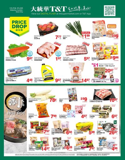 T&T Supermarket (London & Waterloo) Flyer November 15 to 21
