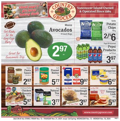 Country Grocer Flyer November 15 to 21