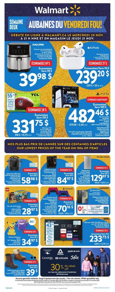 Walmart (QC) Flyer November 21 to 27