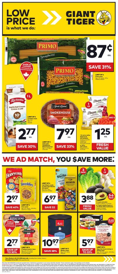 Giant Tiger (West) Flyer November 20 to 26