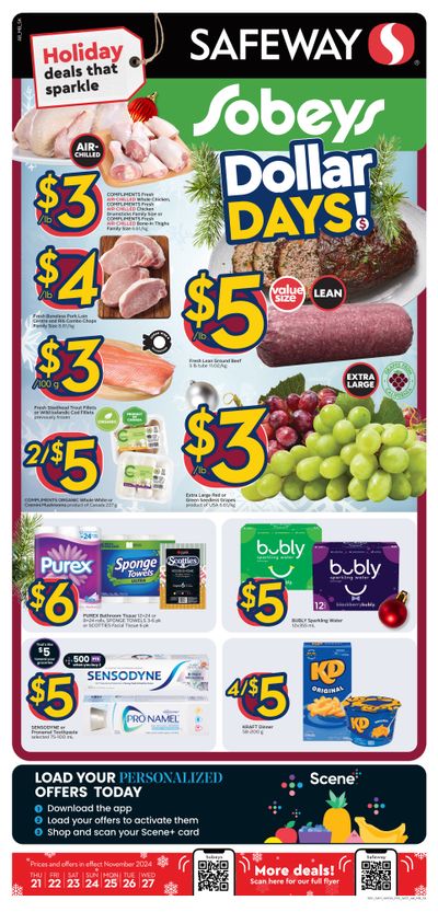 Sobeys/Safeway (AB, SK & MB) Flyer November 21 to 27