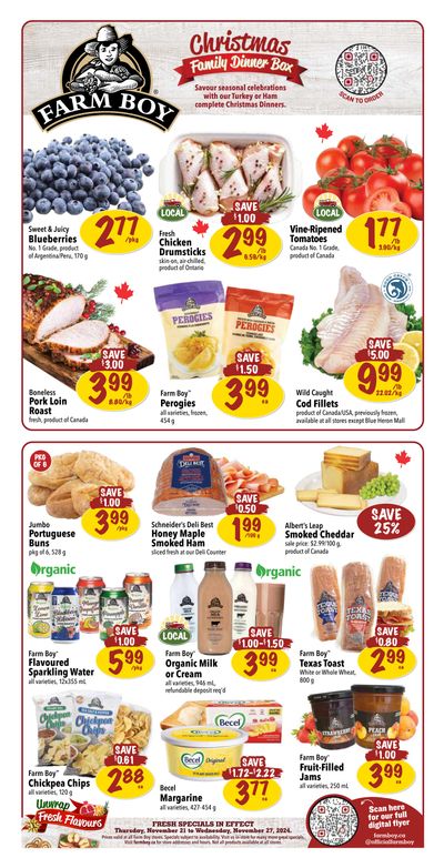 Farm Boy Flyer November 21 to 27
