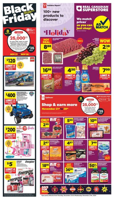 Real Canadian Superstore (West) Flyer November 21 to 27