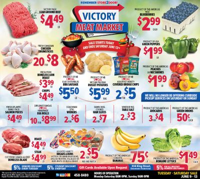 Victory Meat Market Flyer June 9 to 13