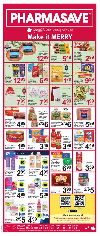Pharmasave (Atlantic) Flyer November 22 to 28