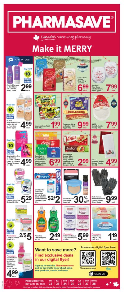 Pharmasave (West) Flyer November 22 to 28 Pharmasave (West) Flyer November 22 to 28