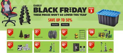 Canadian Tire Early Black Friday Deals + $30 CT Bonus Money When You Spend $150 or More November 22nd
