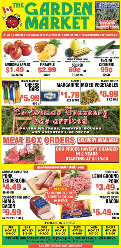 The Garden Market Flyer November 22 to 28