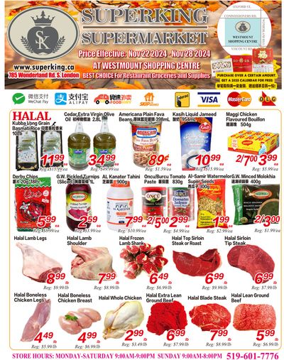 Superking Supermarket (London) Flyer November 22 to 28