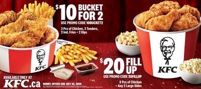 KFC Canada New Coupons: 5 for $5 + Big Crunch or Zinger Combo for $6.69 + More Coupons