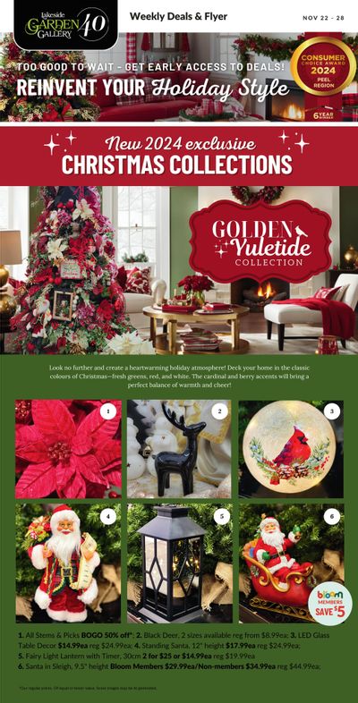 Lakeside Garden Gallery Flyer November 22 to 28