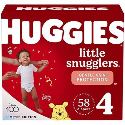 Huggies Little Snugglers Baby Diapers, Size 4, Giga Pack, 58ct $18.99 (Reg $22.99)