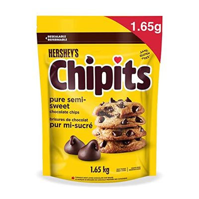 CHIPITS Chocolate Chips for Baking, Baking Ingredients, Holiday Baking Chocolate, Pure Semi-Sweet Chocolate, 1.65kg $16 (Reg $20.75) CHIPITS Chocolate Chips for Baking, Baking Ingredients, Holiday Baking Chocolate, Pure Semi-Sweet Chocolate, 1.65kg $16 (Reg $20.75)