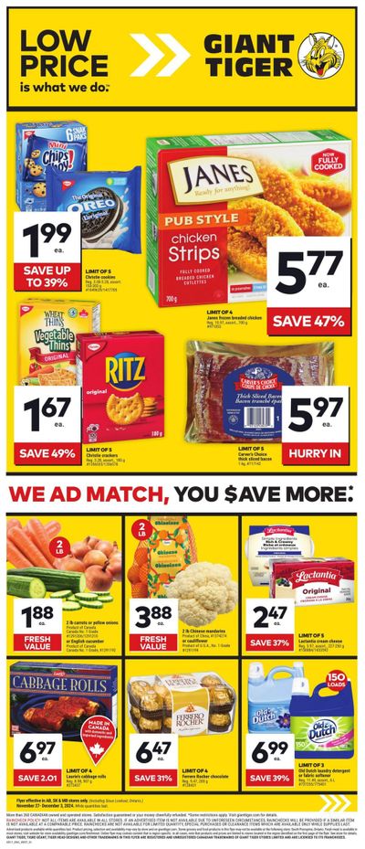 Giant Tiger (West) Flyer November 27 to December 3