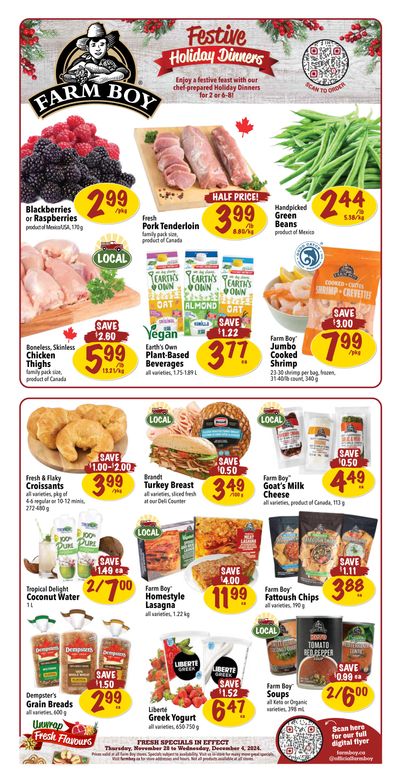 Farm Boy Flyer November 28 to December 4