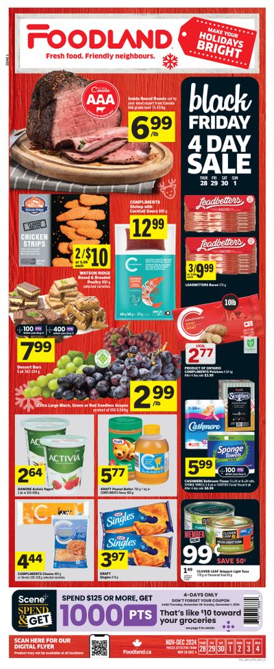 Foodland (ON) Flyer November 28 to December 4