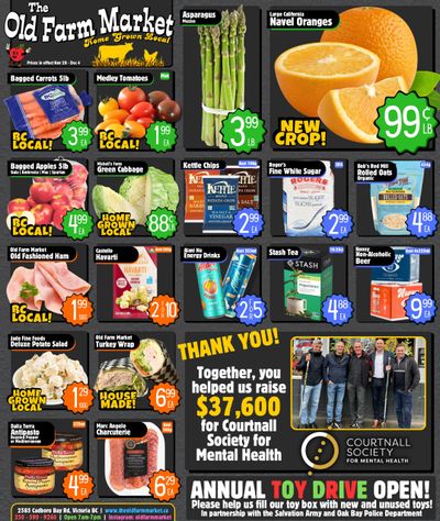 The Old Farm Market (Victoria) Flyer November 28 to December 4