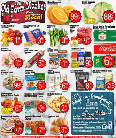 The Old Farm Market (Courtenay) Flyer November 28 to December 4