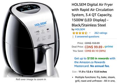 Amazon Canada Deals: Save 38% on Digital Air Fryer + 38% on Barbie Playset + 45% on Webcam with Microphone + More Offers