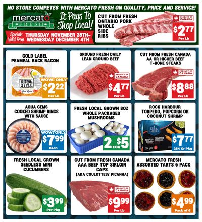 Mercato Fresh Flyer November 28 to December 4