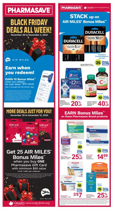 Pharmasave (ON) Flyer November 29 to December 12