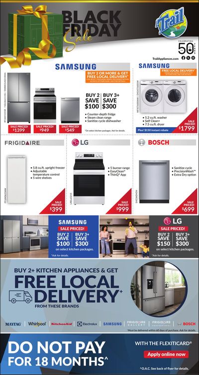 Trail Appliances (AB & SK) Flyer November 28 to December 4 Trail Appliances (AB & SK) Flyer November 28 to December 4