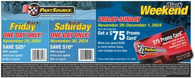 PartSource Flyer November 29 to December 11