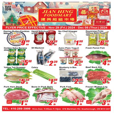 Jian Hing Foodmart (Scarborough) Flyer November 29 to December 5