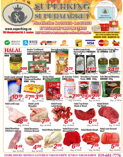 Superking Supermarket (London) Flyer November 29 to December 5